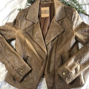 Faux leather jacket
